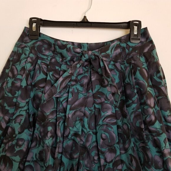 Anna Sui by Anthropologie Floral Tulip Silk Skirt - Picture 6 of 8